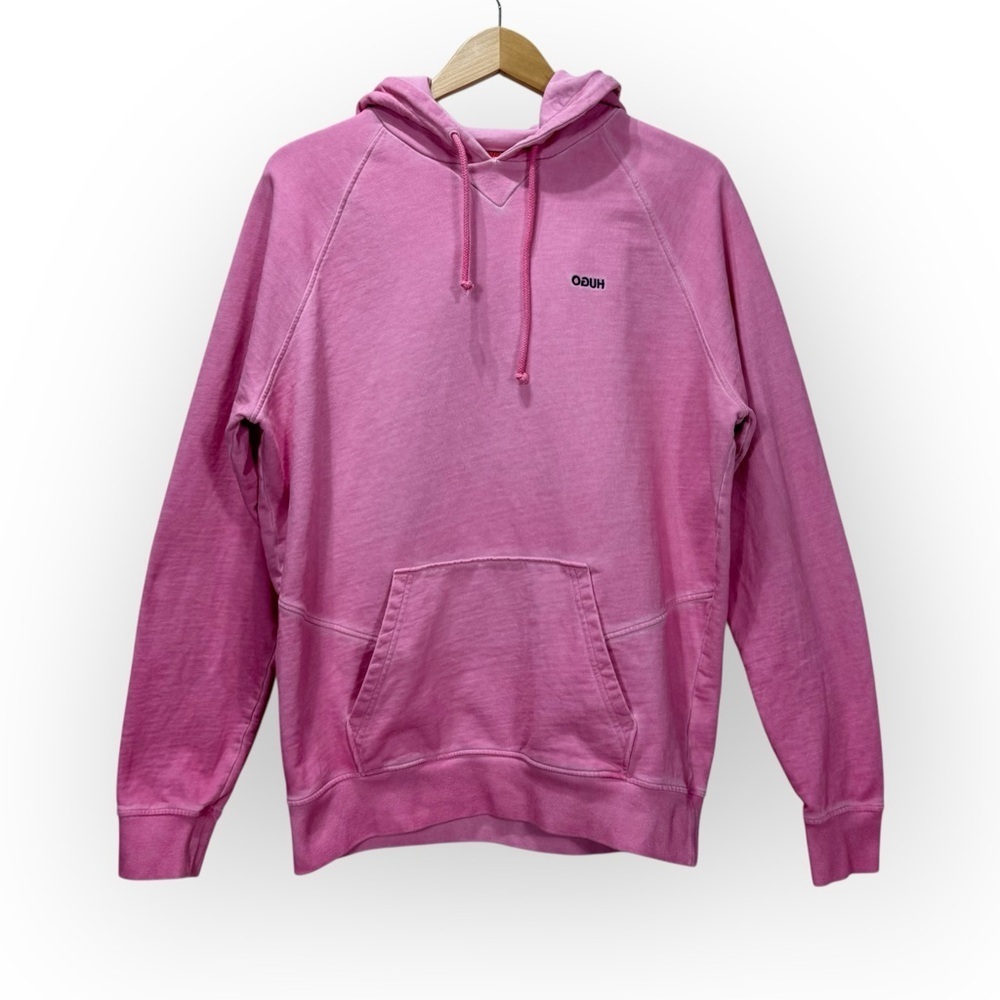HUGO BOSS Hugo Unisex Pink Derraine Hoodie – Size Small Oversized fit Streetwear